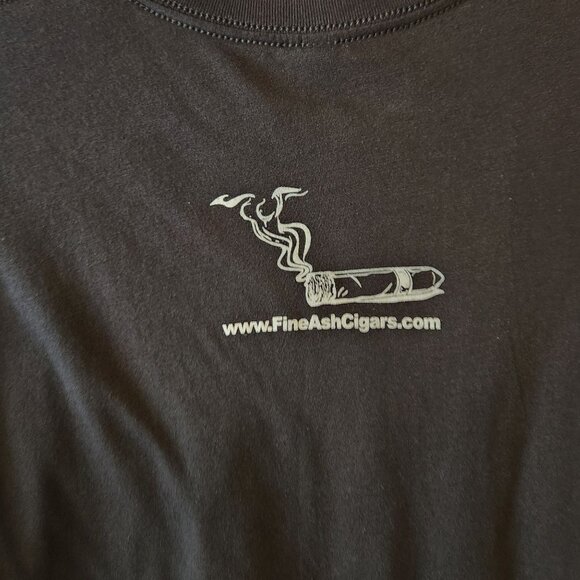 Fine Ash Cigars Black Graphic T-Shirt Large By Next Level Apparel - Picture 7 of 8